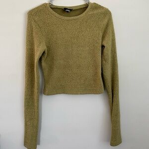 CIDER Olive Green Long Sleeve Sweater
